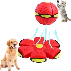 Flying Saucer Ball, Pet Toy, Outdoor Flying Saucer Ball for Dogs, Magic UFO Ball